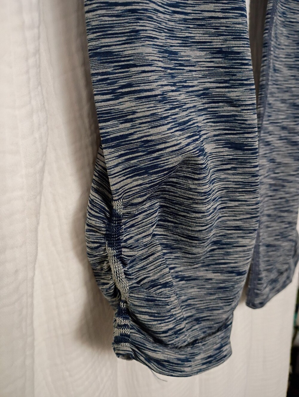 JOCKEY Navy Blue Seam-free Space-Dyed Capri Leggings -  SIZE Large NWT - Picture 6 of 7